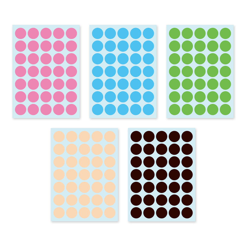 すーたろうママ出版記念・丸シール 20シート 5色入り(B)