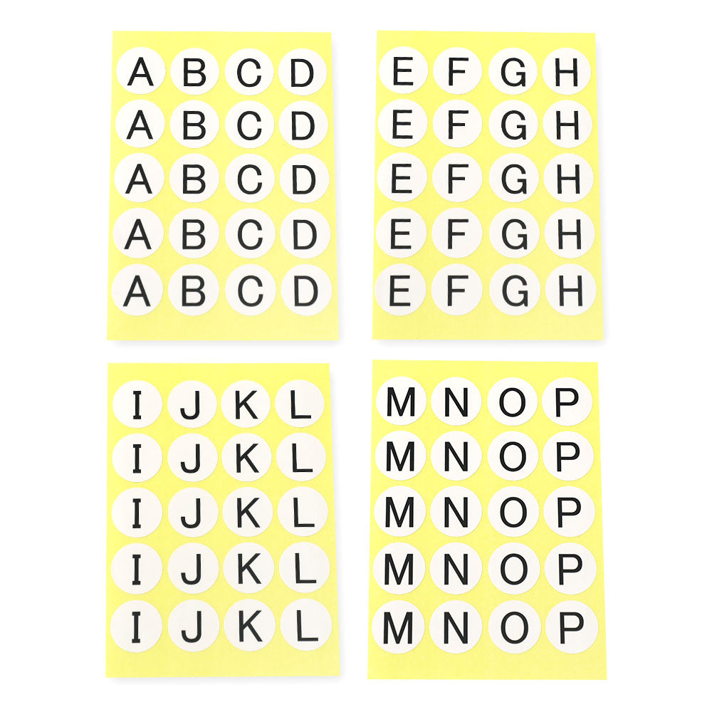 ぺタポン知育・丸シール　アルファベット