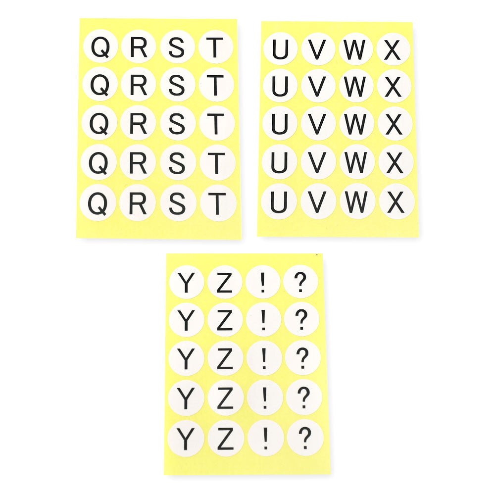 ぺタポン知育・丸シール　アルファベット